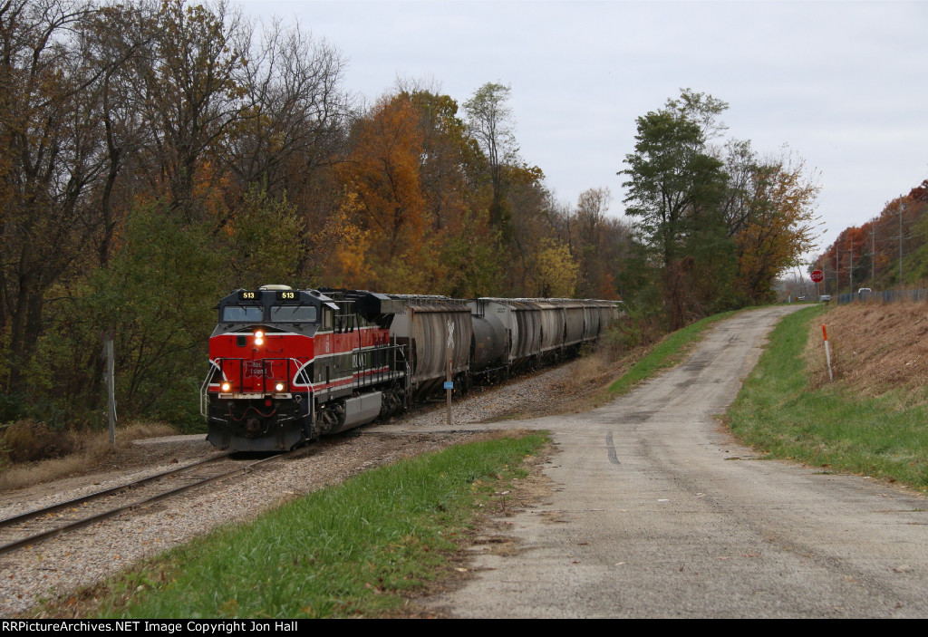 A little autumn color hangs on as PESI rolls over the drive to a state boat launch site